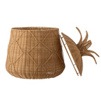 Anann - Basket with Lid - Natural - Polyrattan
