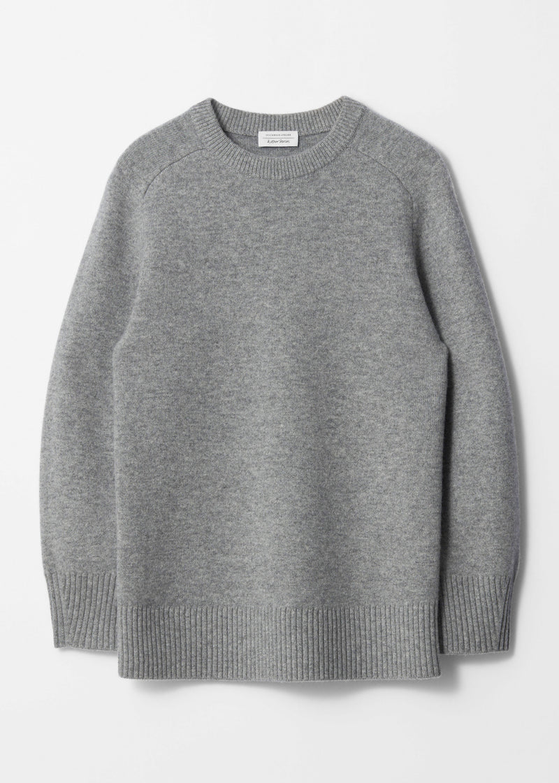 Jumper St Gretchen Double Faced Wool - Grey - Women