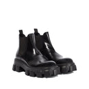 Bottes - Prada Monolith Leather Ankle  - Black