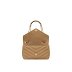 Saint Laurent Lou Lou Medium Axelremsväska - Beige - Dam