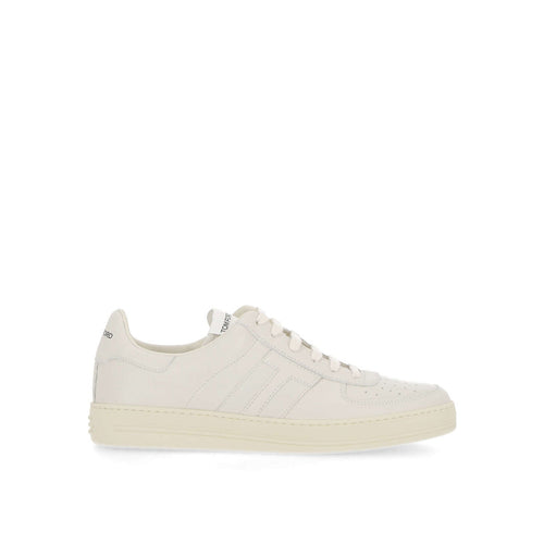 Sneakers - Tom Ford Leather Logo - White
