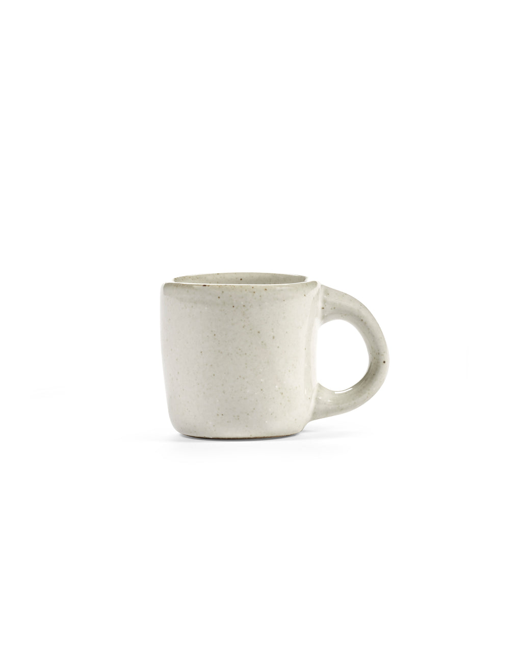 Out Of Lines - Lot De 2 Tasses À Expresso - Grès - Blanc Cassé