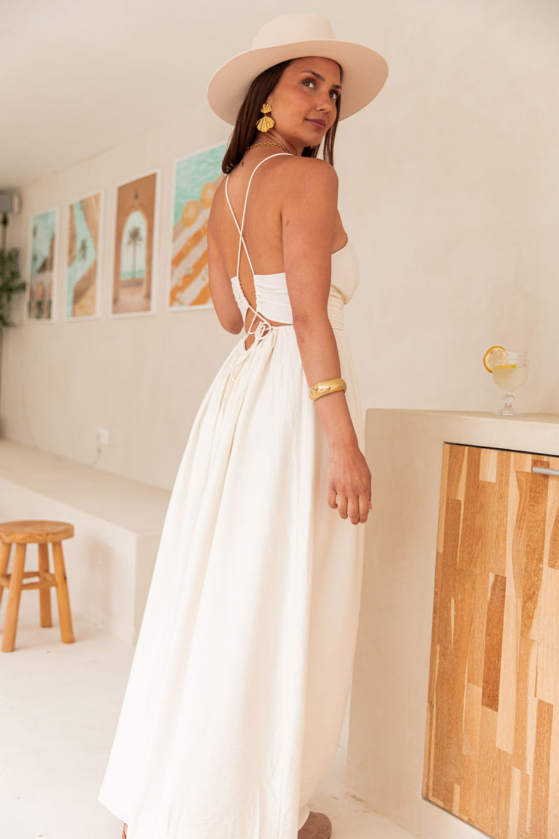 EFFY Écrue - Robe Longue