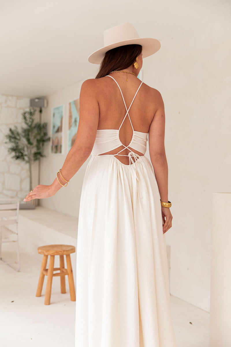 EFFY Écrue - Robe Longue