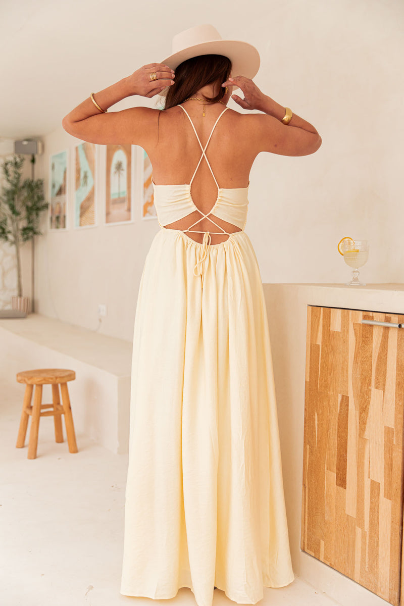 EFFY Jaune - Robe Longue