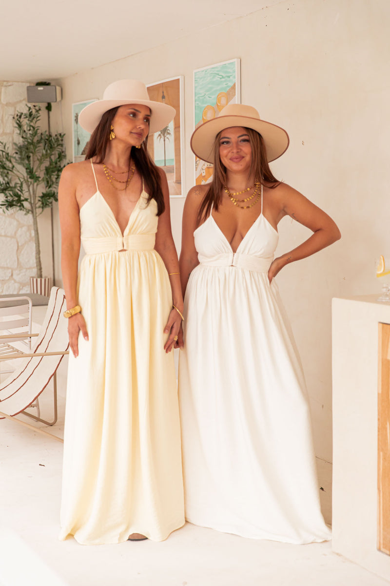 EFFY Jaune - Robe Longue