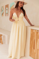 EFFY Jaune - Robe Longue