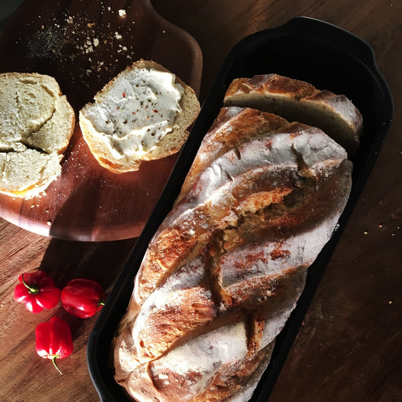 Moule À Pain De Campagne En Céramique Hr® - Noir Mat