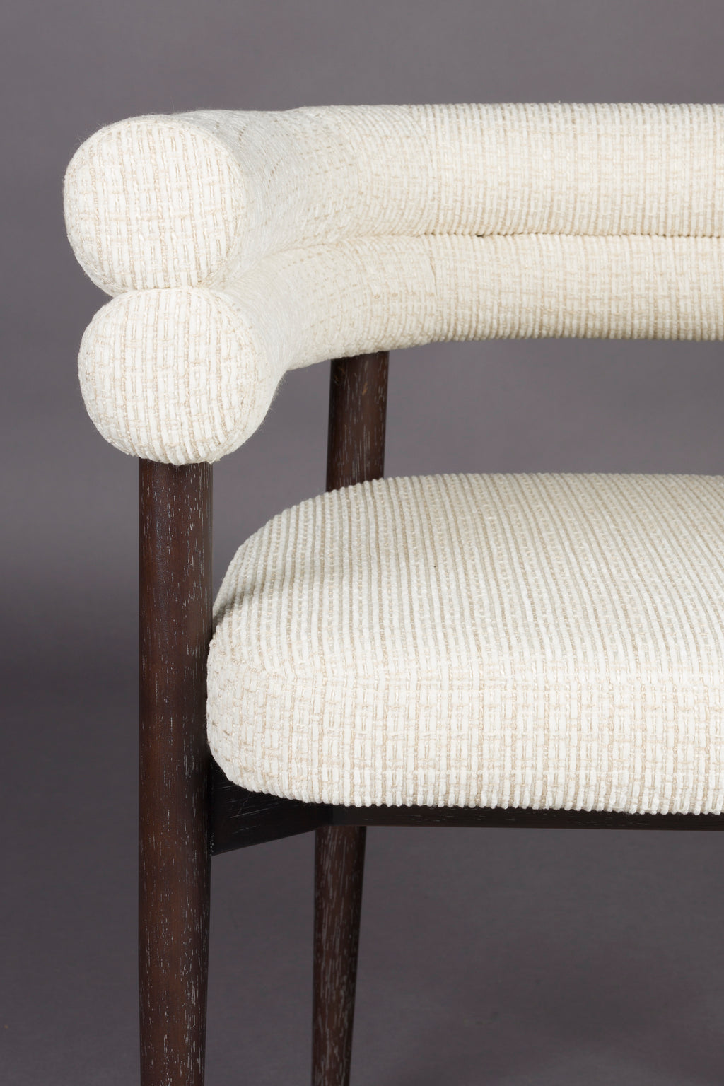 Sela - Dining Chair - Fabric - White/Off-White