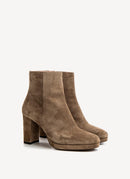 Free Lance - Bottines Elfie - Taupe - Femme