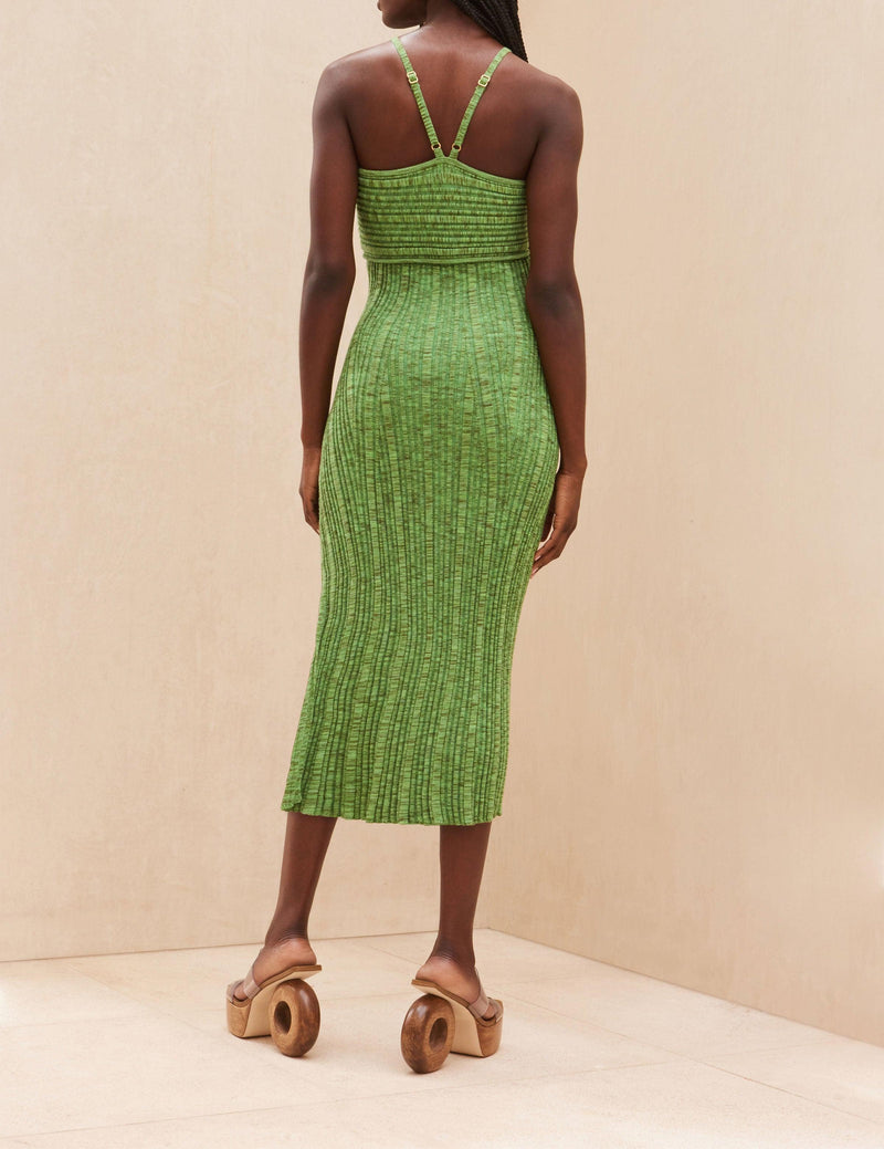 Elfreda Knitted Dress - Emerald