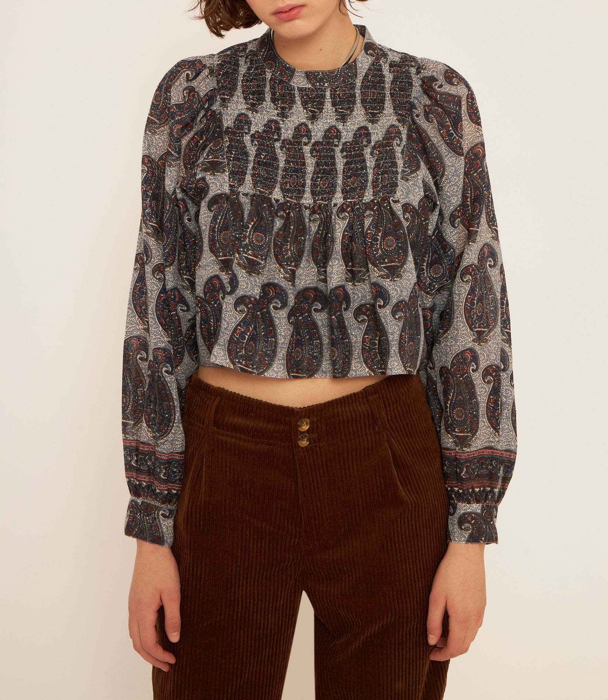 Elia Blouse - Grey