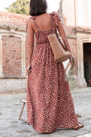 ÉLINE Camel - Robe Longue