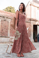 ÉLINE Camel - Robe Longue