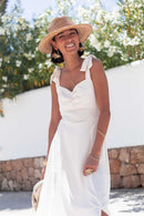 ÉLINE Écrue - Robe Longue