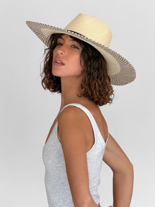 Elio Straw Hat - Natural Black