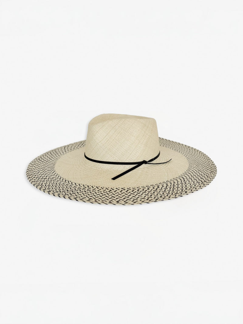 Sombrero de Paja Elio - Negro Natural