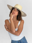 Sombrero de Paja Elio - Negro Natural