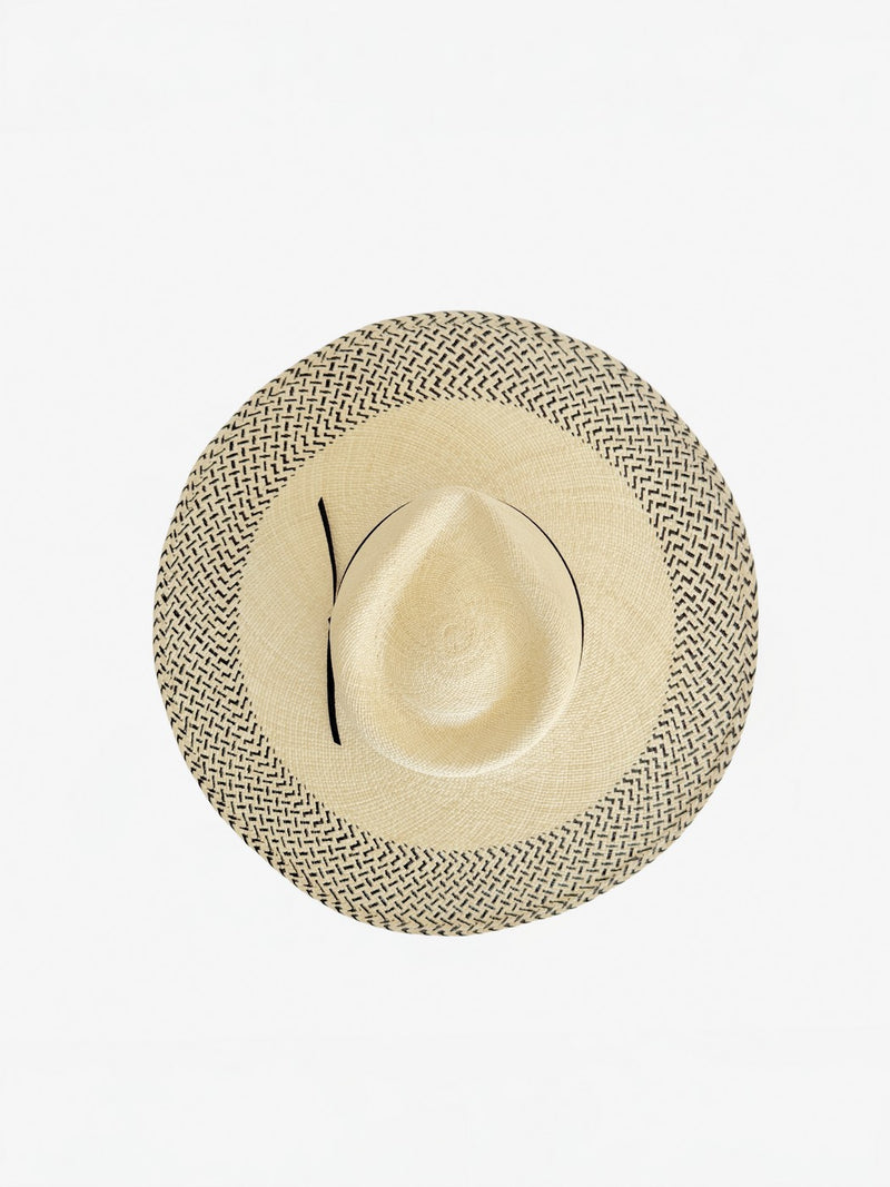 Sombrero de Paja Elio - Negro Natural