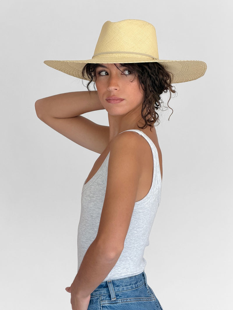 Sombrero de Paja Elio - Salvia Natural