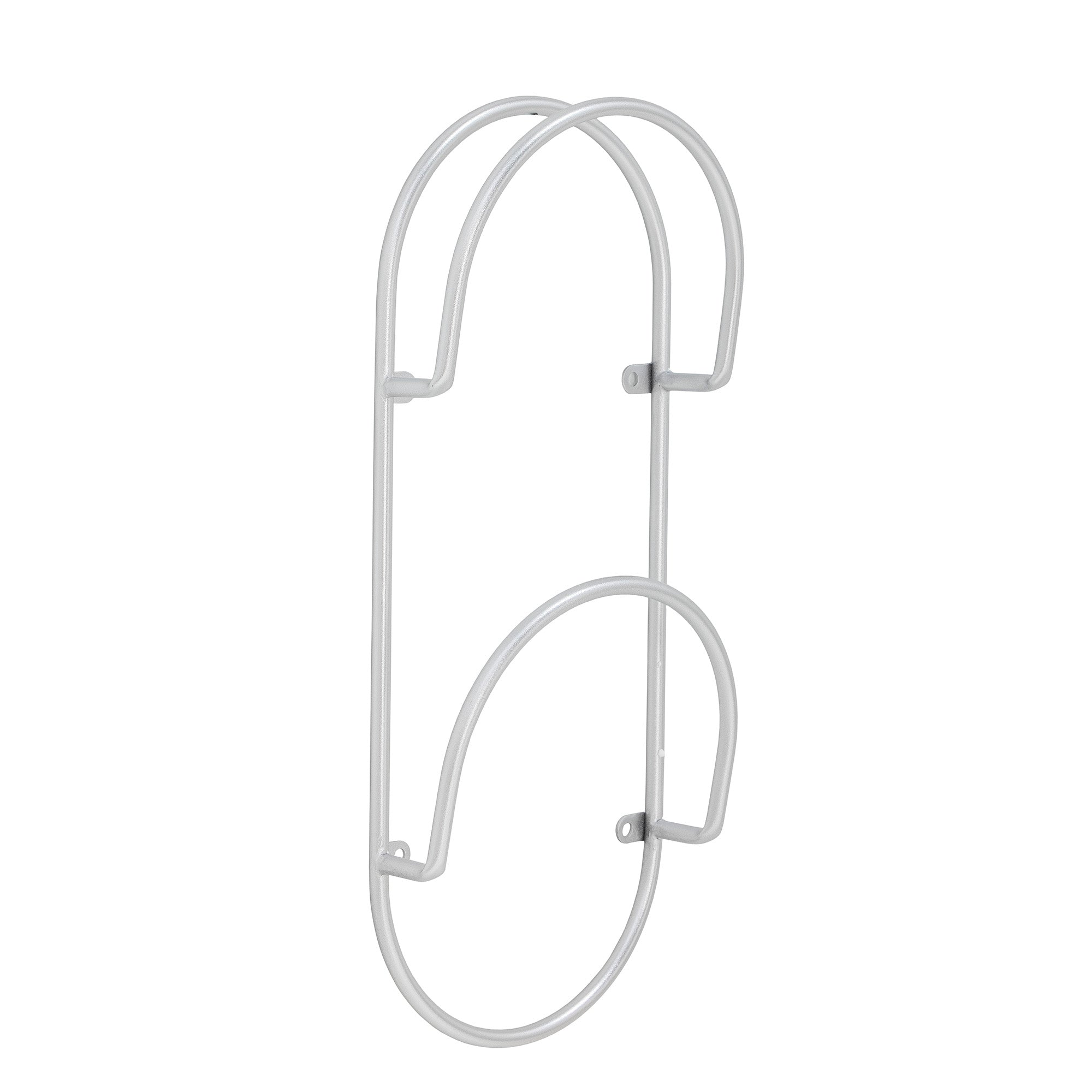 Carlton - Set of 4 Magazine Racks - Silver - Metal