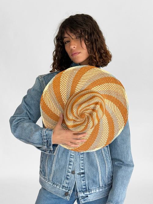 Ema Straw Hat - Baby Blue Terra Nat