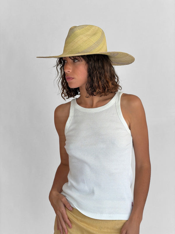 Ema Straw Hat - Sage Natural