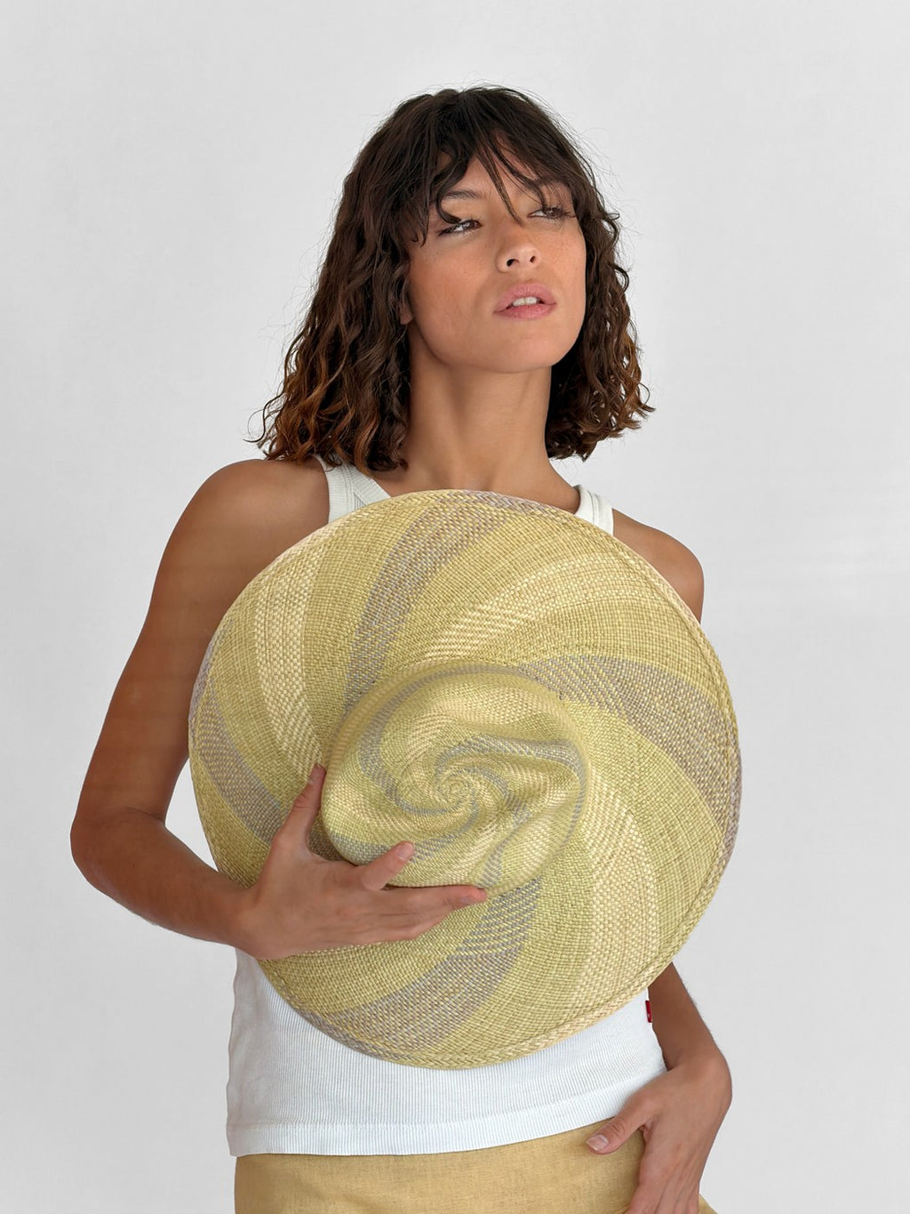 Ema Straw Hat - Sage Natural