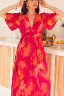 EMNA Fuchsia - Robe Longue