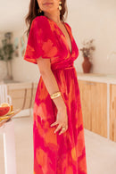 EMNA Fuchsia - Robe Longue
