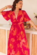 EMNA Fuchsia - Robe Longue