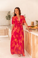 EMNA Fuchsia - Robe Longue