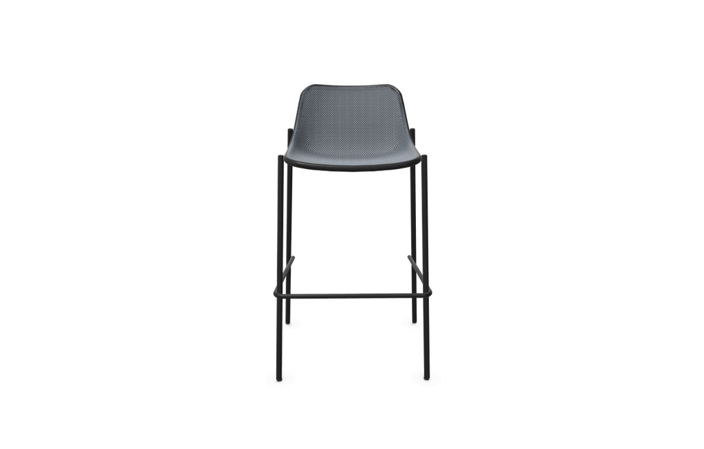 Taburete alto Round de Emu, negro