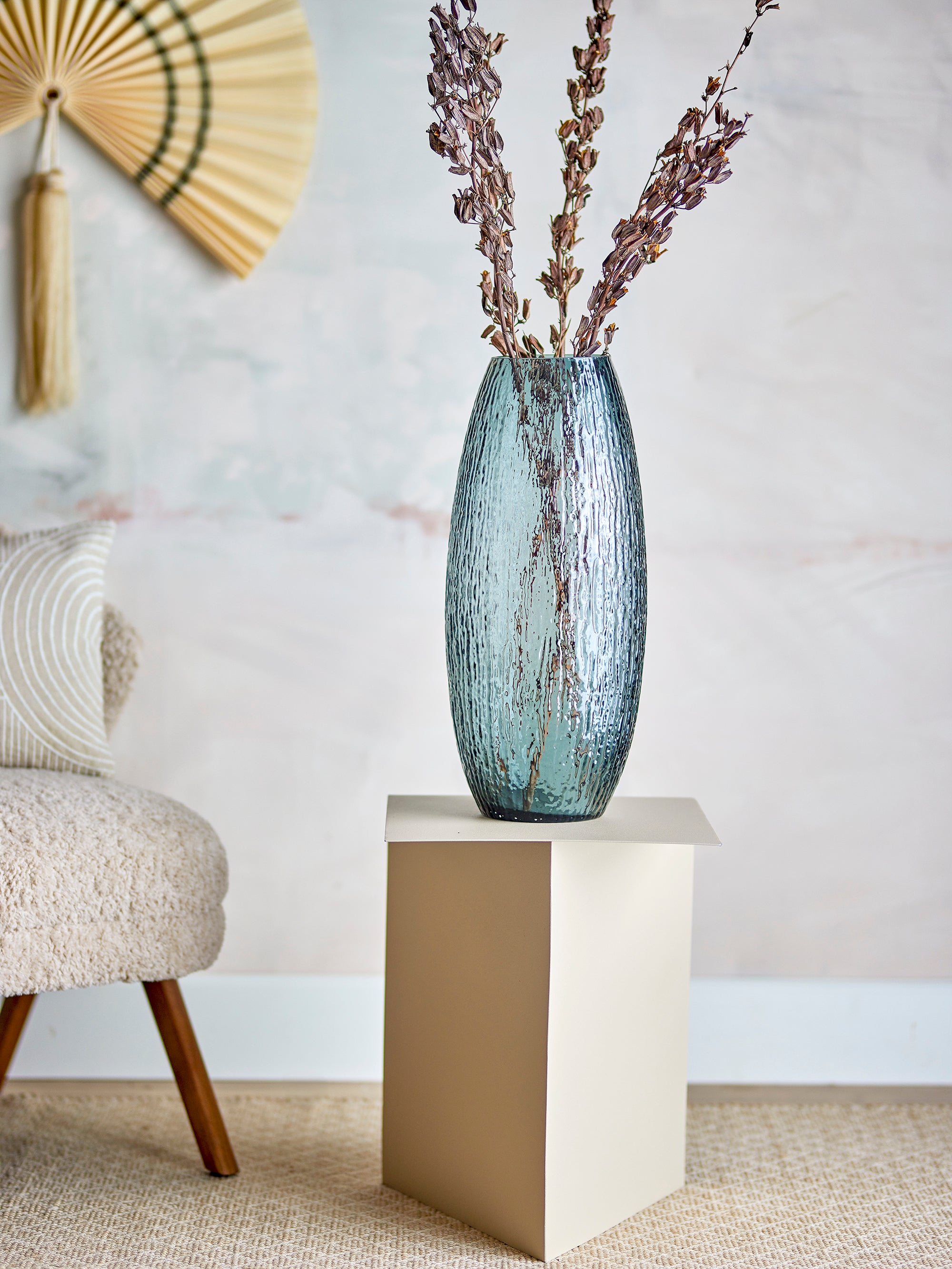 Brock - Vase - Grey - Glass