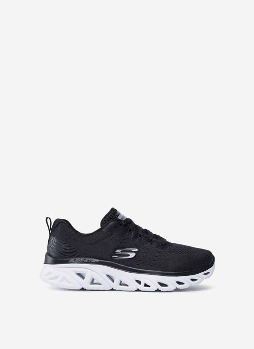 Skechers - Baskets New Facets - Noir Blanc - Femme