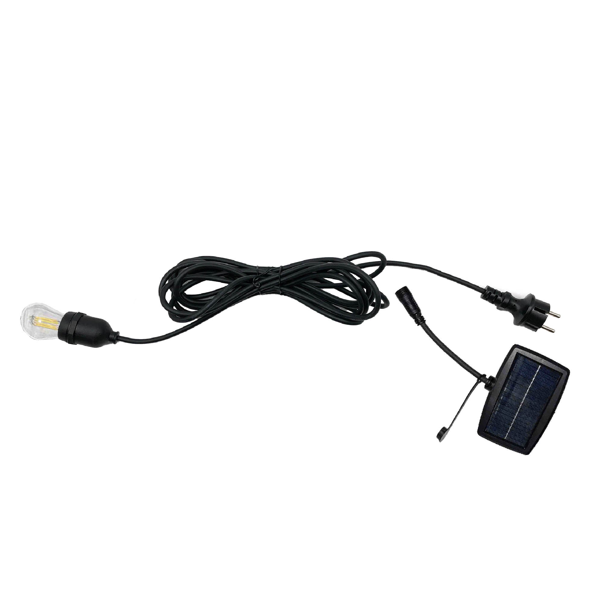 Enna Solar - Cable Exterior - Plástico - Negro