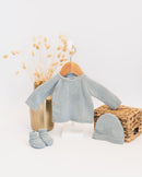 Little Cats Baby Cotton Set - Danube Blue