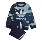 Ensemble De Survêtement Adidas Originals Camo Crew - Bleu