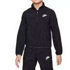 Conjunto de chándal tejido con cremallera de 1/4 - Negro