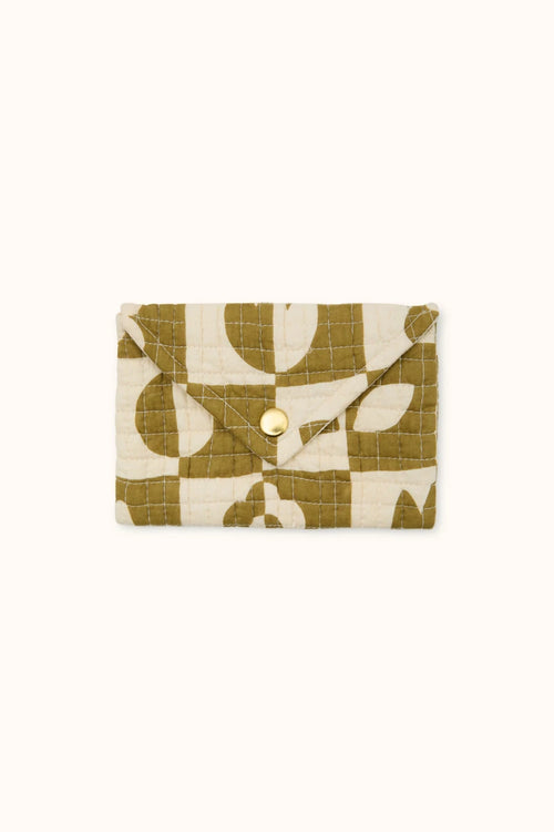 Enveloppe Ravi "Damier" - Tobacco