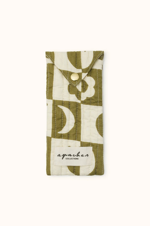 Enveloppe Sunny "Damier" - Tobacco