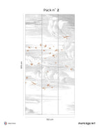 Soaring Fresco - Sienna - Grisaille Background