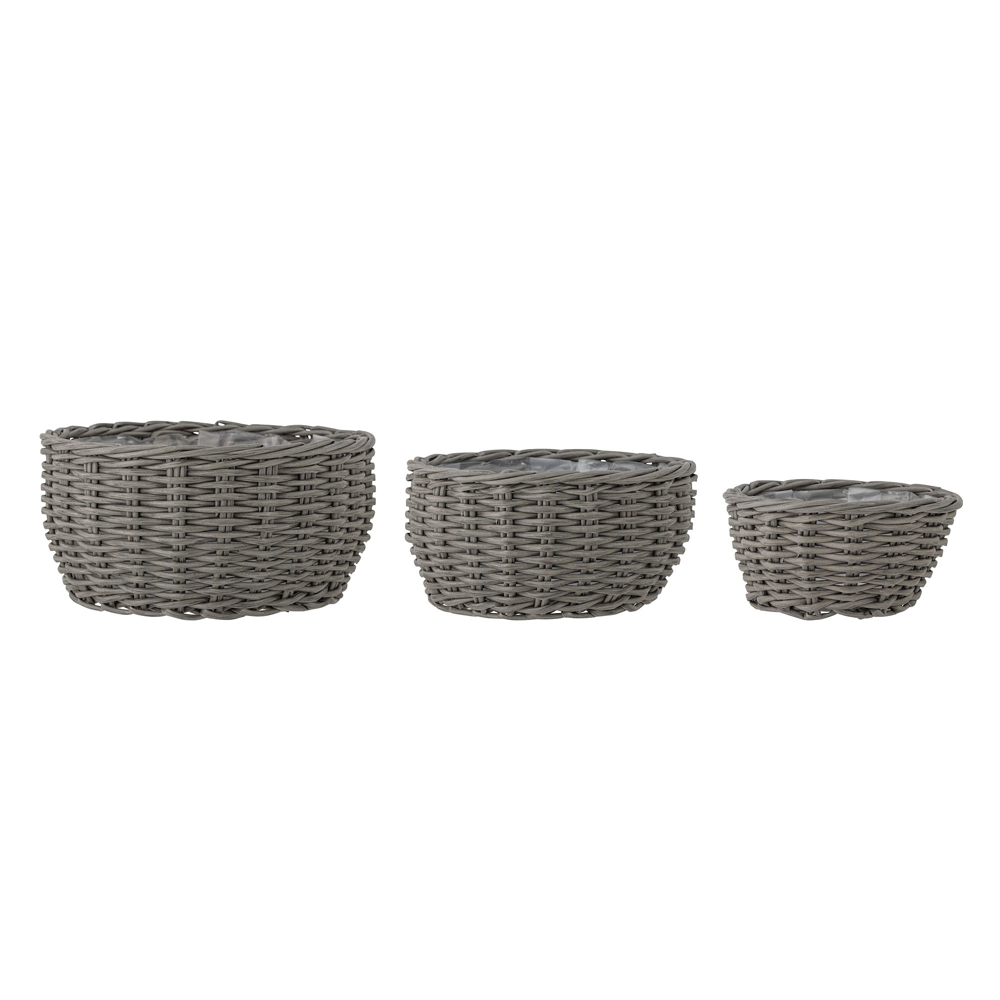 Fioria - Plant Pot - Grey - Polyrattan