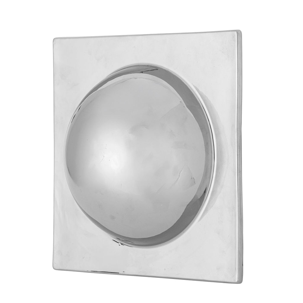 Cesta - Set of 2 Wall Decorations - Silver - Stoneware