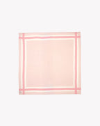 Placed Border Square - Aubepine Chine, Sorbet and Natural