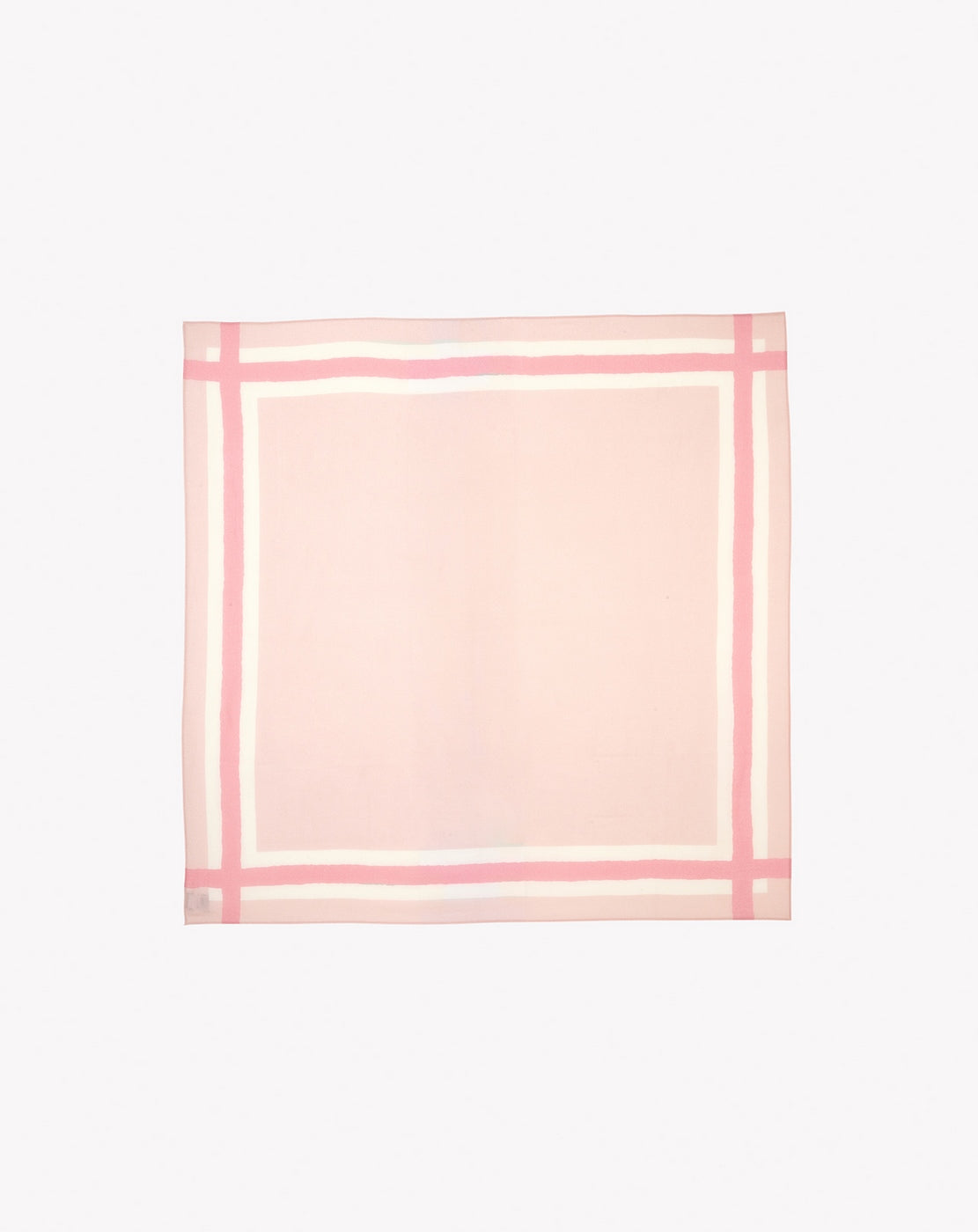 Placed Border Square - Aubepine Chine, Sorbet and Natural