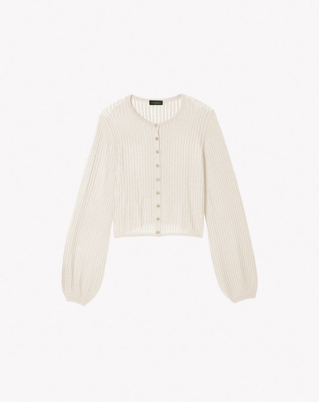 Chaqueta de Punto Trenzada Calada - Cáñamo - Mujer