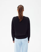 Jersey Cuello Redondo Bordado Miami - Negro - Mujer