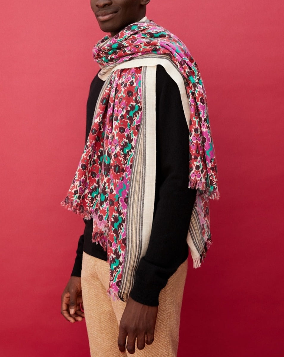 Estola Jacquard e Impresión Ispahan - Multicolor