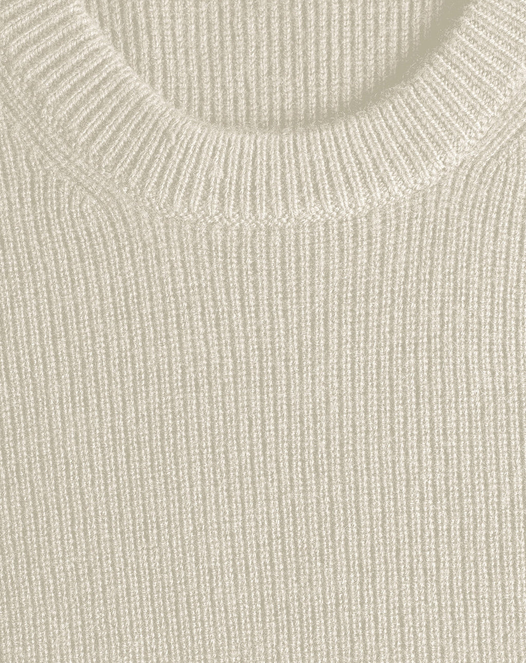 Jersey Cuello Redondo Punto Inglés - Natural - Hombre